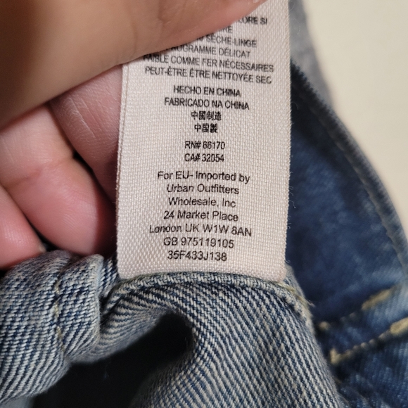 Free People | Distressed Denim Jacket S Grunge Hooded Streetwear Skater Hybrid - Picture 10 of 10